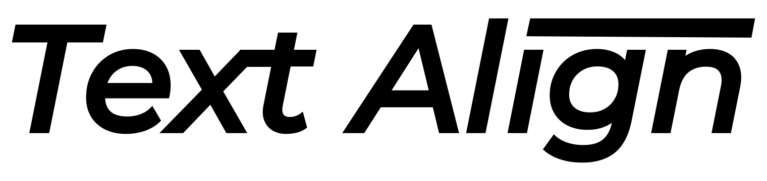 Text Align Logo